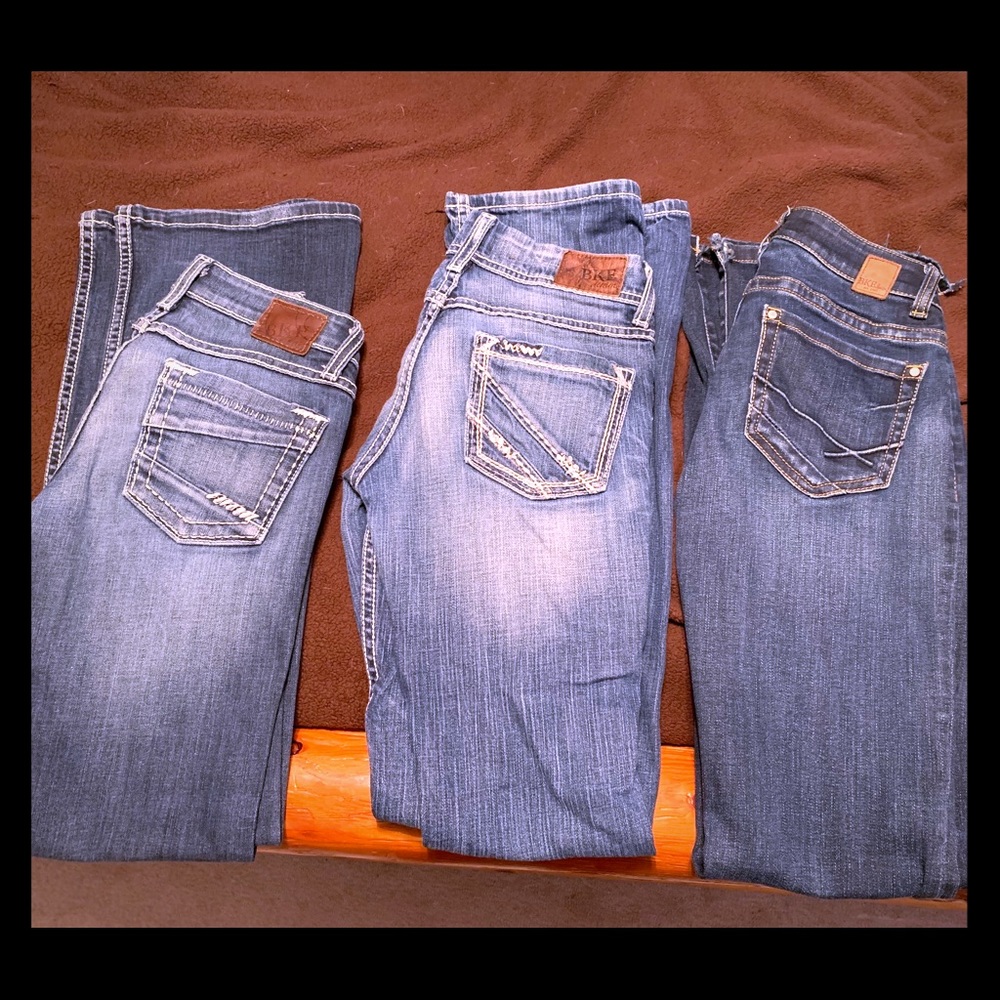 3 pairs BKE Jeans